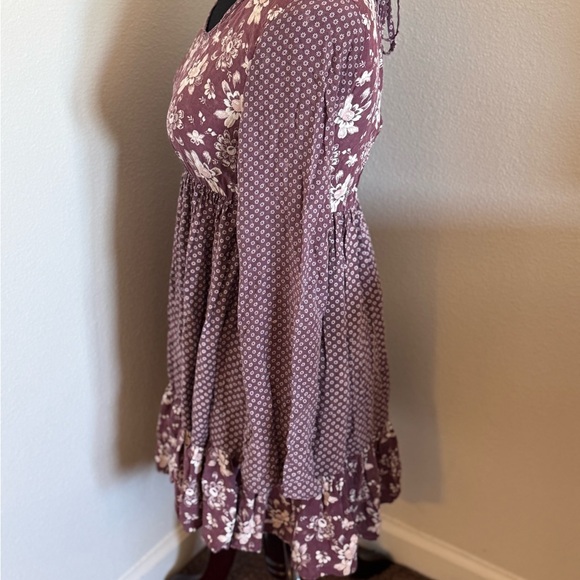 2 FOR $20 Tokyo Darling Boho Dress Purple Peasant Style Rayon Cottagecore XS - Picture 4 of 10